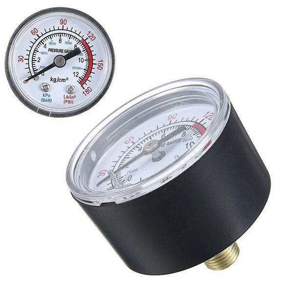 Maestro PG-D40-12BH ΜΑΝΟΜΕΤΡΟ ΟΡΙΖΟΝΤΙΟ, Φ40MM, 12BAR, ΡΥΘΜΙΣΤΗ ΠΙΕΣΗΣ ΓΙΑ MAC 24-50 (61)