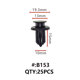 Maestro B153 ΚΛΙΠΣ ΠΛΑΣΤΙΚΑ ΚΟΥΜΠΩΜΑΤΑ ΓΙΑ ΑΜΑΞΩΜΑ (RETAINERS)