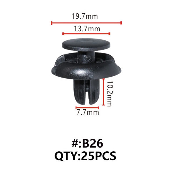 Maestro B26 ΚΛΙΠΣ ΠΛΑΣΤΙΚΑ ΚΟΥΜΠΩΜΑΤΑ ΓΙΑ ΑΜΑΞΩΜΑ (RETAINERS)