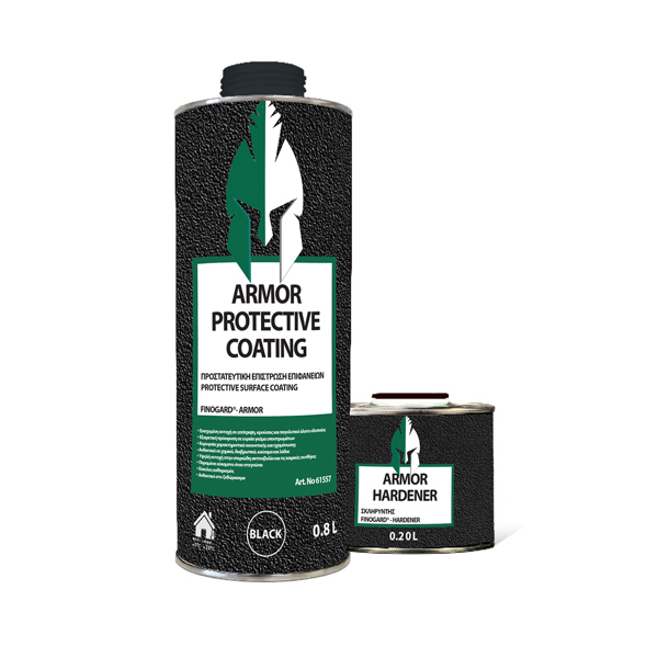 Maestro 61557 FINOGARD ARMOR BLACK ΨΕΚΑΖΟΜΕΝΗ ΠΙΣΣΑ ΣΑΓΡΕ, 2K 4:1, 800ML (ΜΑΥΡΟ)