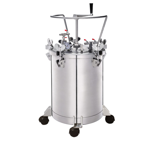 Maestro STB-20SS ΔΟΧΕΙΟ ΠΙΕΣΗΣ ΧΡΩΜΑΤΟΣ ΜΕ ΡΥΘΜΙΣΤΗ, 20LT - 16.4KG (SSTEEL-POLISHED)