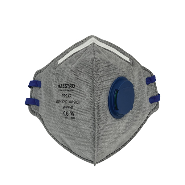 Maestro PPE4X ΜΑΣΚΑ ΜΙΑΣ ΧΡΗΣΗΣ ΜΕ ΣΩΜΑ ΕΝΕΡΓΟΥ ΑΝΘΡΑΚΑ ΚΑΙ ΦΙΛΤΡΟ (FFP2)