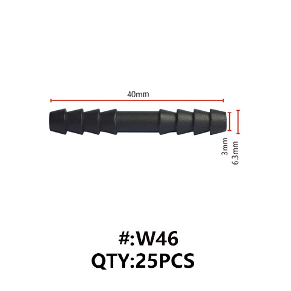 Maestro W46 ΣΥΝΔΕΣΜΟΣ ΑΠΛΟΣ ΕΥΘΥΣ ΓΙΑ ΛΑΣΤΙΧΟ Φ 6mm