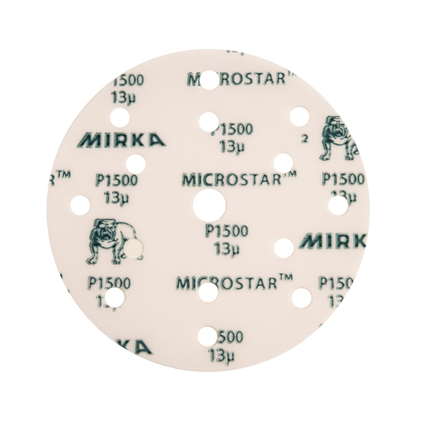 MIRKA FM61105095 MICROSTAR, ΓΥΑΛΟΧΑΡΤΟ ΦΙΛΜ -  15ΤΡΥΠΟ HOOKIT 150MM, P2000