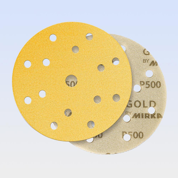 MIRKA 2371102051 GOLD SOFT, ΓΥΑΛΟΧΑΡΤΟ ΜΕ ΑΦΡΟ (PE) 15ΤΡΥΠΟ HOOKIT 150MM, P500