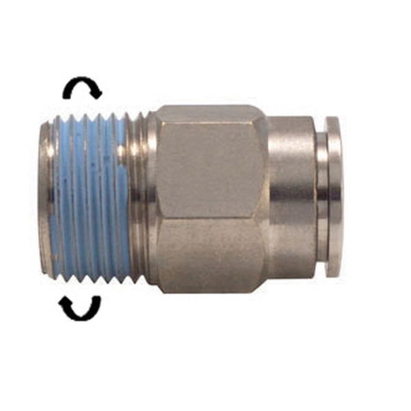 OMG ART520-1_4_D8 ΤΑΧΥΣΥΝΔΕΣΜΟΣ ΕΥΘΥΣ, ΑΡΣ. 1/4 - Φ8MM