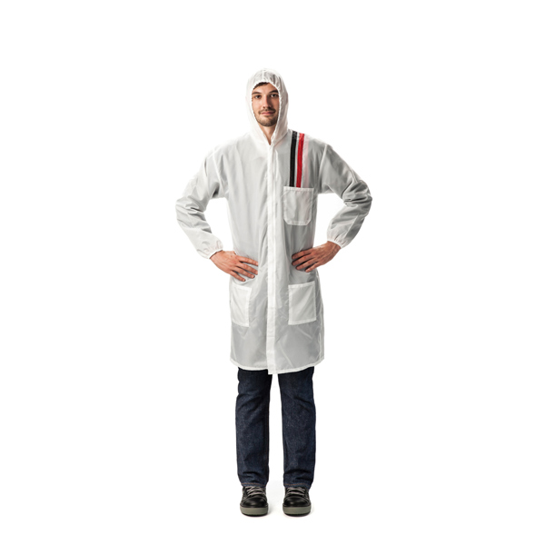 PELATEC SCW7004 POLYTEC COAT ΤΖΑΚΕΤ ΠΡΟΣΤΑΣΙΑΣ ΒΑΦΗΣ ΜΕ ΚΟΥΚΟΥΛΑ, ΜΑΚΡΥ, ΕΠΑΝ/ΜΕΝΟ - XL (ΛΕΥΚΟ)