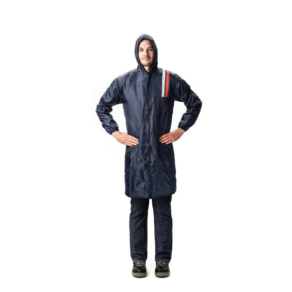 PELATEC SCB8004 POLYTEC COAT ΤΖΑΚΕΤ ΠΡΟΣΤΑΣΙΑΣ ΒΑΦΗΣ ΜΕ ΚΟΥΚΟΥΛΑ, ΜΑΚΡΥ, ΕΠΑΝ/ΜΕΝΟ - XL (ΜΠΛΕ)