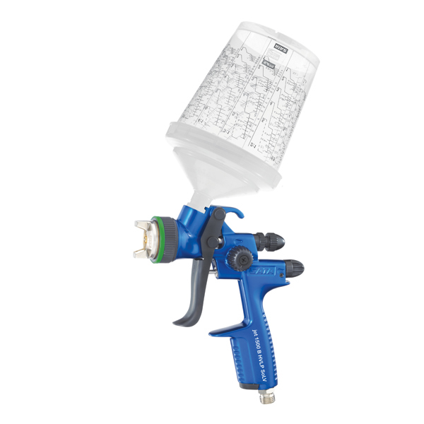 SATA 1029710 SATAjet 1500 B HVLP - ΠΙΣΤΟΛΙ ΒΑΦΗΣ ΑΝΩ ΔΟΧΕΙΟ, ΚΟΚΚΑΛΙΝΟ ΚΑΔΟ 600ML & ΑΝΤ. (ΜΠΕΚ 1.3)