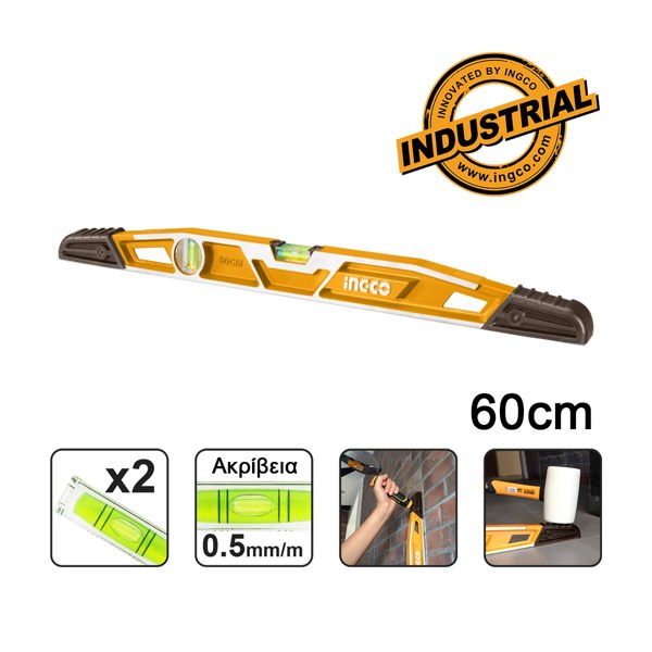 INGCO Αλφάδι Κτιστών Βαρέος Τύπου 60cm HBSL08060
