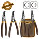 INGCO Ασφαλειοτσίμπιδο 180mm Σετ 4 τεμ. HCCPS26180