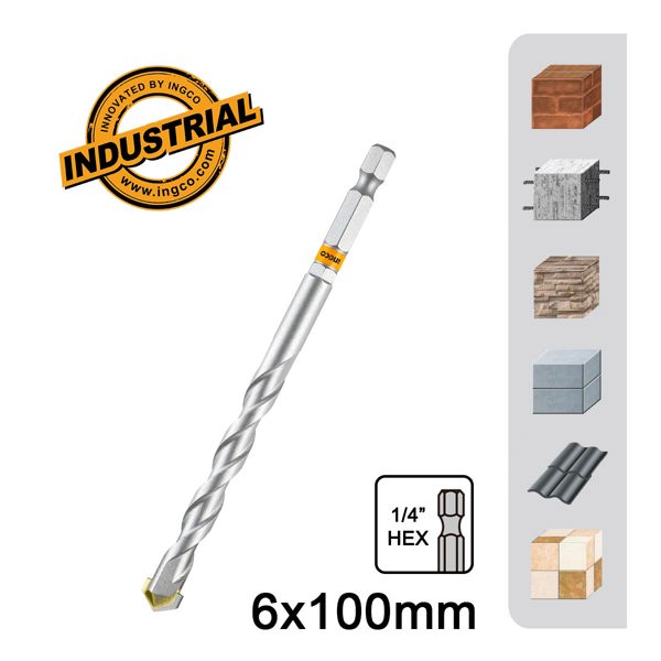 INGCO Διαμαντοτρύπανο 6x100mm 1/4" Hex DBM2210610