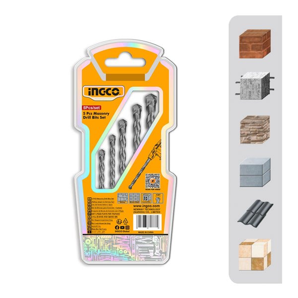 INGCO Διαμαντοτρύπανα 4-10mm Σετ 5 τεμ. AKDB3055