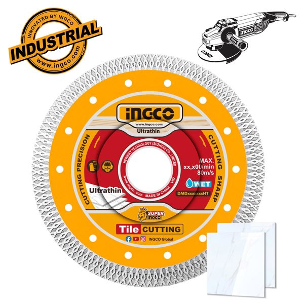 INGCO Διαμαντόδισκος Λεπτός Δομικών Υλικών 230mm x 2mm DMD082301HT
