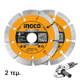Ingco Διαμαντόδισκο Δομικών 2 Τεμ. 115mm Dmd0111523 6925582153439