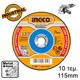 INGCO Δίσκοι Κοπής Σιδήρου INOX 10 τεμ/κουτί 115mm x 1.2mm MCD121155