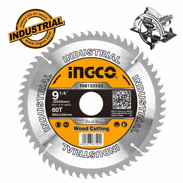 INGCO Δίσκος Κοπής Ξύλου 235mm TSB123523