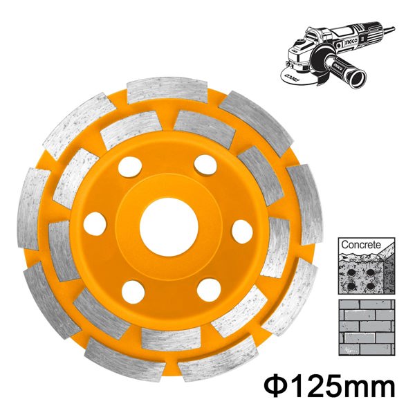 INGCO Δίσκος Λείανσης Δομικών Υλικών 125mm CGW021251