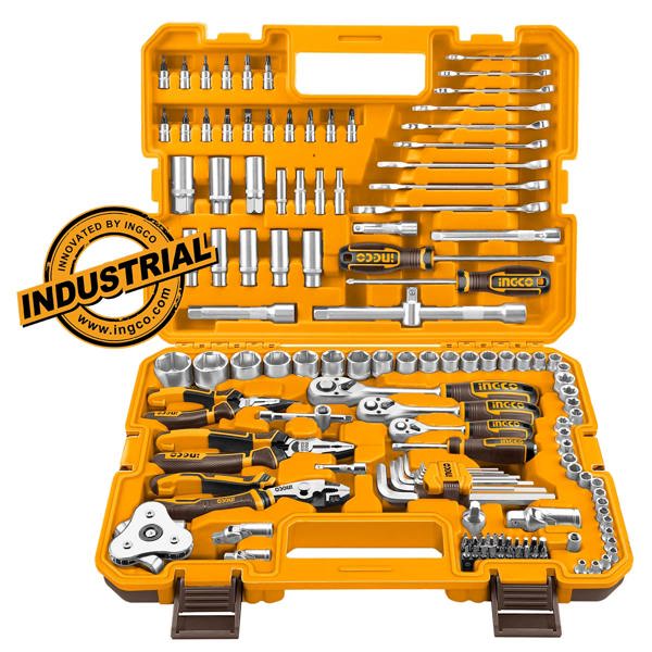 INGCO Εργαλεία Χειρός και Καρυδάκια 1/4"-1/2"-3/8'' Σετ 135 τεμ. HKTHP21351