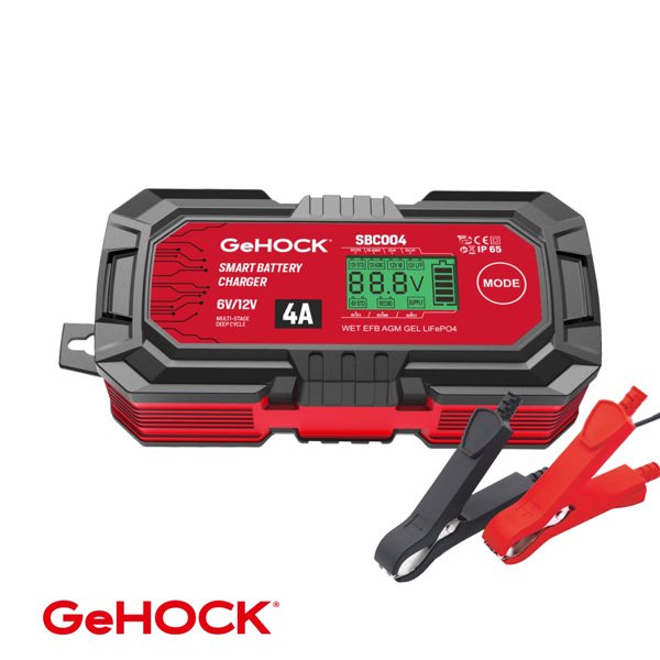 GeHOCK Φορτιστής-Συντηρητής Μπαταρίας Αυτ/του 12V 4A 70W GeHOCK SBC004