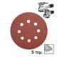 INGCO Φύλλα Λείανσης Τριβείου Φ 125mm Σετ 5 τεμ. AKRS125051