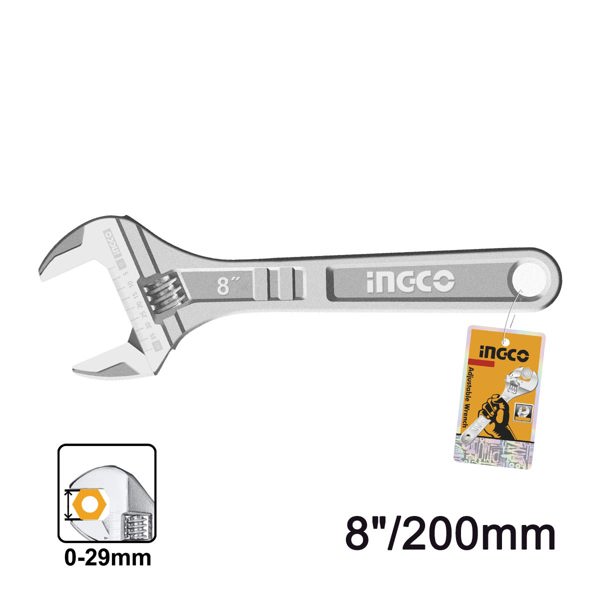 INGCO Γαλλικό Κλειδί 200mm HADW131082
