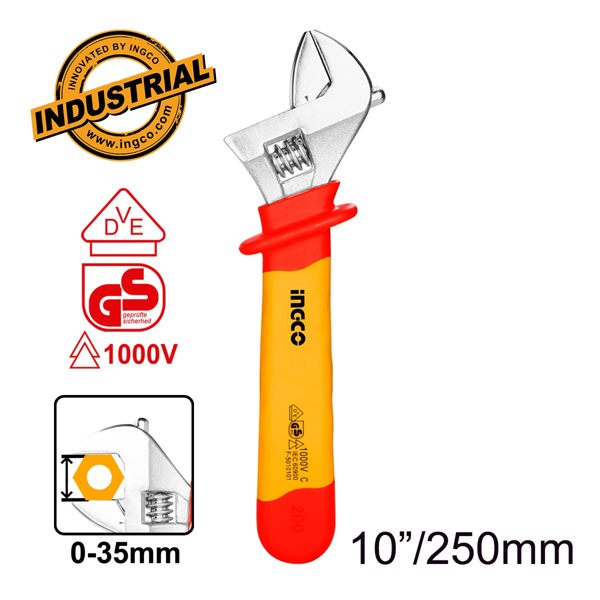 INGCO Γαλλικό Κλειδί Ηλεκτρολόγου VDE 250mm HIADW101