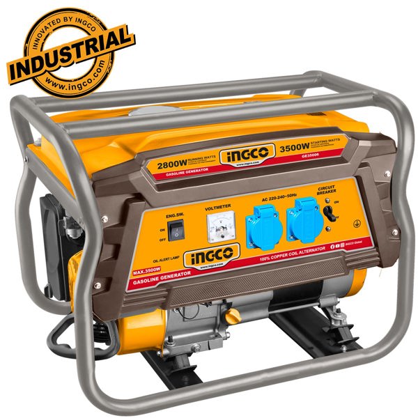 INGCO Γεννήτρια Βενζίνης με Σταθεροποιητή AVR 3.5kW  4.3kVA  7HP GE35006