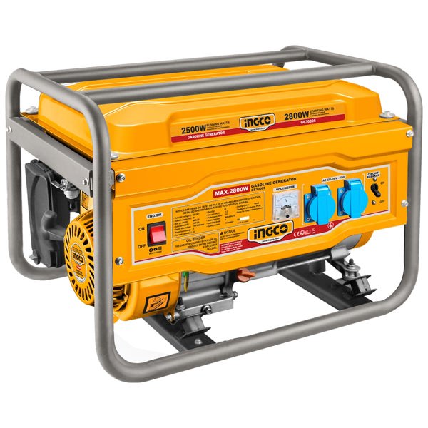 INGCO Γεννήτρια Βενζίνης με Σταθεροποιητή AVR 2.8kW  3.5kVA  7HP GE30005