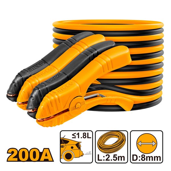 INGCO Καλώδια Μπαταριών 200A HBTCP2001