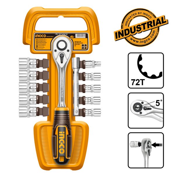 INGCO Καρυδάκια 1/4" Σετ 12 τεμ. HKTS14122