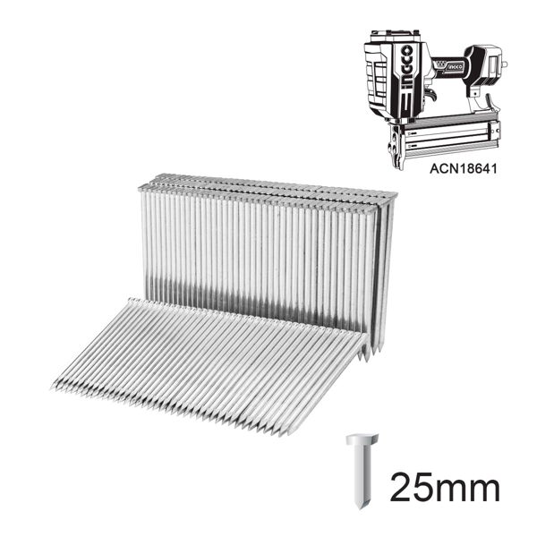 INGCO Καρφιά 25mm Αεροκαρφωτικού ACN18641 ANA01251