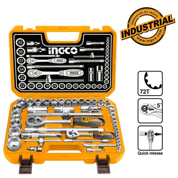 INGCO Καρυδάκια 1/2" - 1/4" Σετ 44 τεμ. HKTS42441