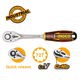 INGCO Καστάνια Ίσια 1/4" 72Τ HRTH0814