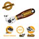 INGCO Καστάνια 1/4" και 3/8" 72Τ HRTH081438