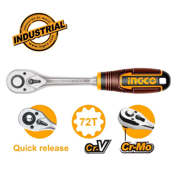 INGCO Καστάνια Ίσια 1/2" 72Τ HRTH0812