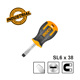 INGCO Κατσαβίδι Νάνος Ίσιο SL6.5 x 38mm HS686038