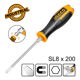 INGCO Κατσαβίδι Χτυπητό Ίσιο SL8x200mm HGTS688200