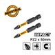 INGCO Κατσαβιδόμυτες Impact PZ2x50mm 2 τεμ. SDBIM71PZ250