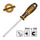 INGCO Κατσαβίδι Σταυρού PH1 x 100mm HSDPH1100