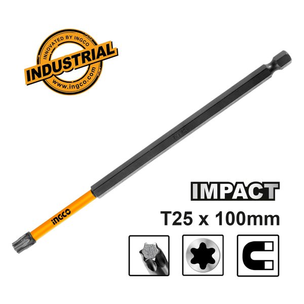 INGCO Κατσαβιδόμυτη Torx Impact T25x100mm SDBIM71T25100