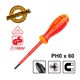 INGCO Κατσαβίδι Ηλεκτρολόγου VDE Σταυρού PH0x60mm HISD81PH060