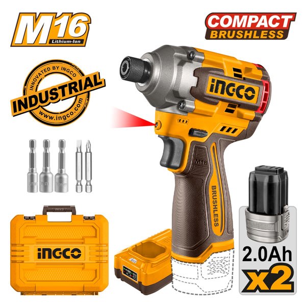 Κατσαβίδι Παλμικό Compact Μπαταρίας 16V Li-Ion 170Nm