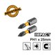 INGCO Κατσαβιδόμυτες Impact PH1x25mm 2 τεμ. SDBIM71PH125