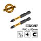 INGCO Κατσαβιδόμυτες Impact PH2x50mm 2 τεμ. SDBIM71PH250