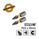 INGCO Κατσαβιδόμυτες Impact PZ2x25mm 2 τεμ. SDBIM71PZ225