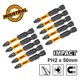 INGCO Κατσαβιδόμυτες 1/4" PH2x50mm 10 τεμ. SDBIM11PH223