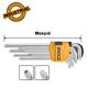INGCO Κλειδιά Torx Μακριά T10-T50mm Σετ 9 τεμ. HHK13092