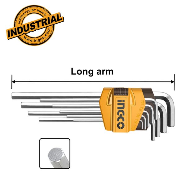 INGCO Κλειδιά Άλλεν 1.5-10mm Σετ 9 τεμ. HHK11091
