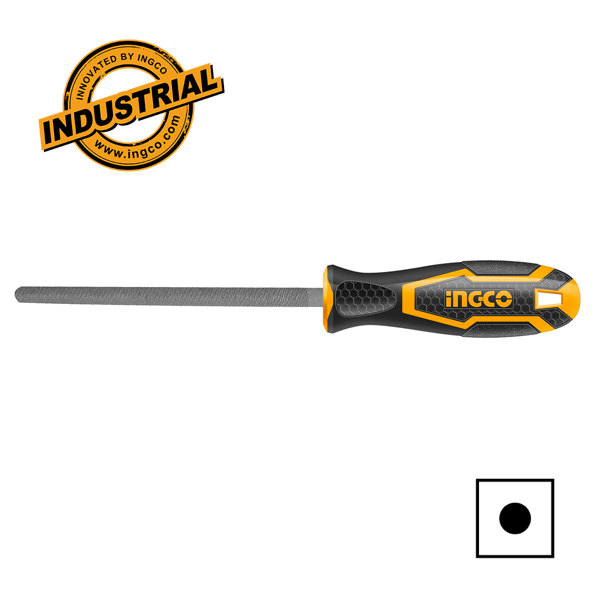 INGCO Λίμα Σιδήρου 200mm Στρόγγυλη HSRF088